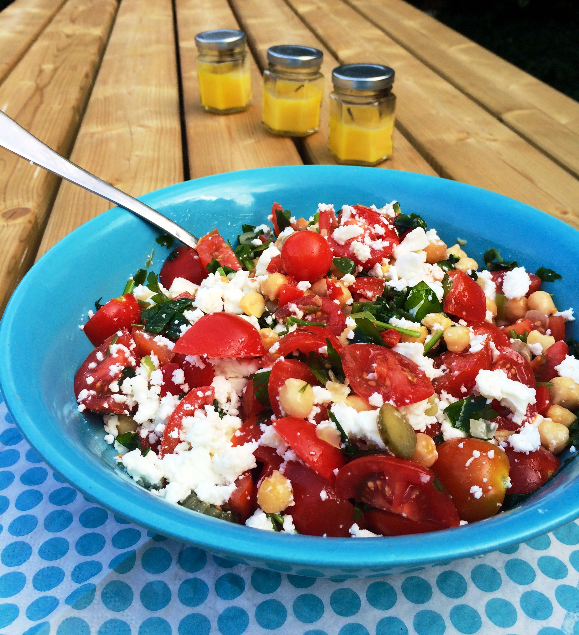 Turkse kikkererwtensalade met smaaktomaatjes