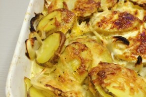 Goddelijke aardappelgratin met geitenkaas