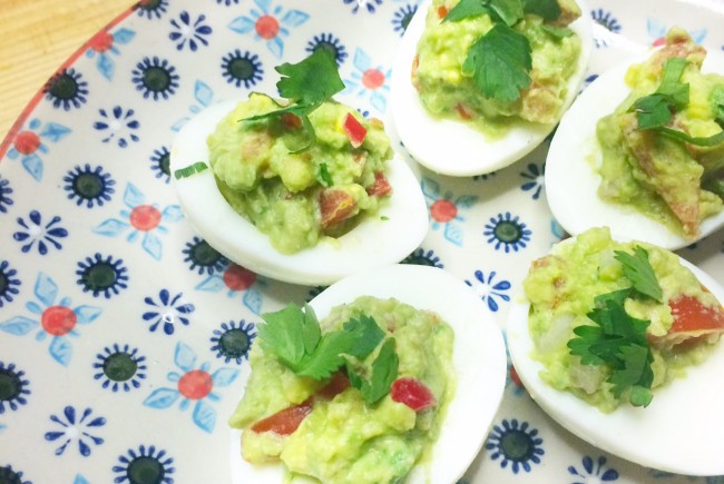 Recept gevulde eieren met guacamole